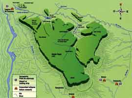 Karte des Auyan Tepui