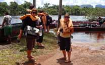 Gruppe genießt den Ausflug