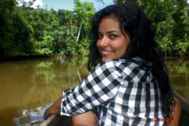 Mädchen im Orinoco-Delta